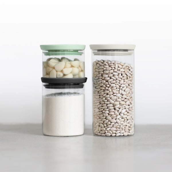 Brabantia Stackable Glass Jars Set of 3