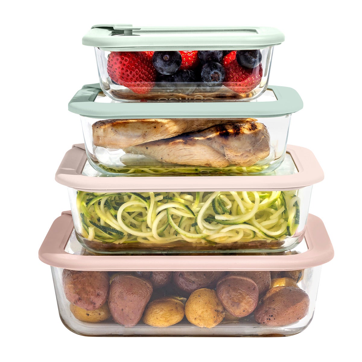 BentGo Signature Glass Food Storage Set of 8