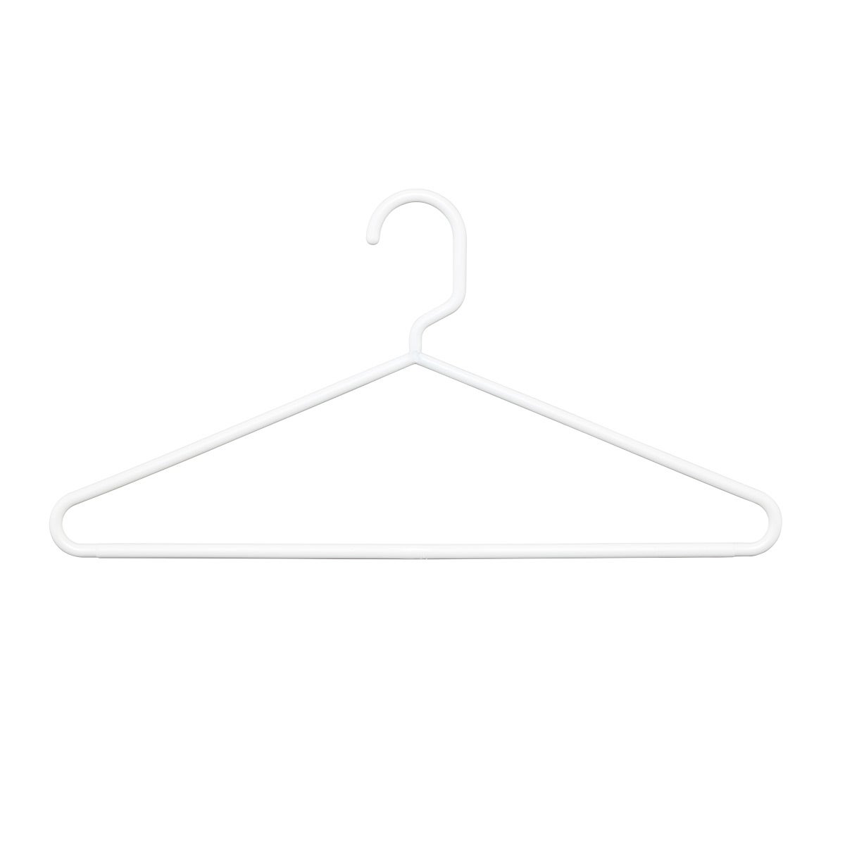 The Container Store Heavy-Duty Tubular Hangers White Pkg/36