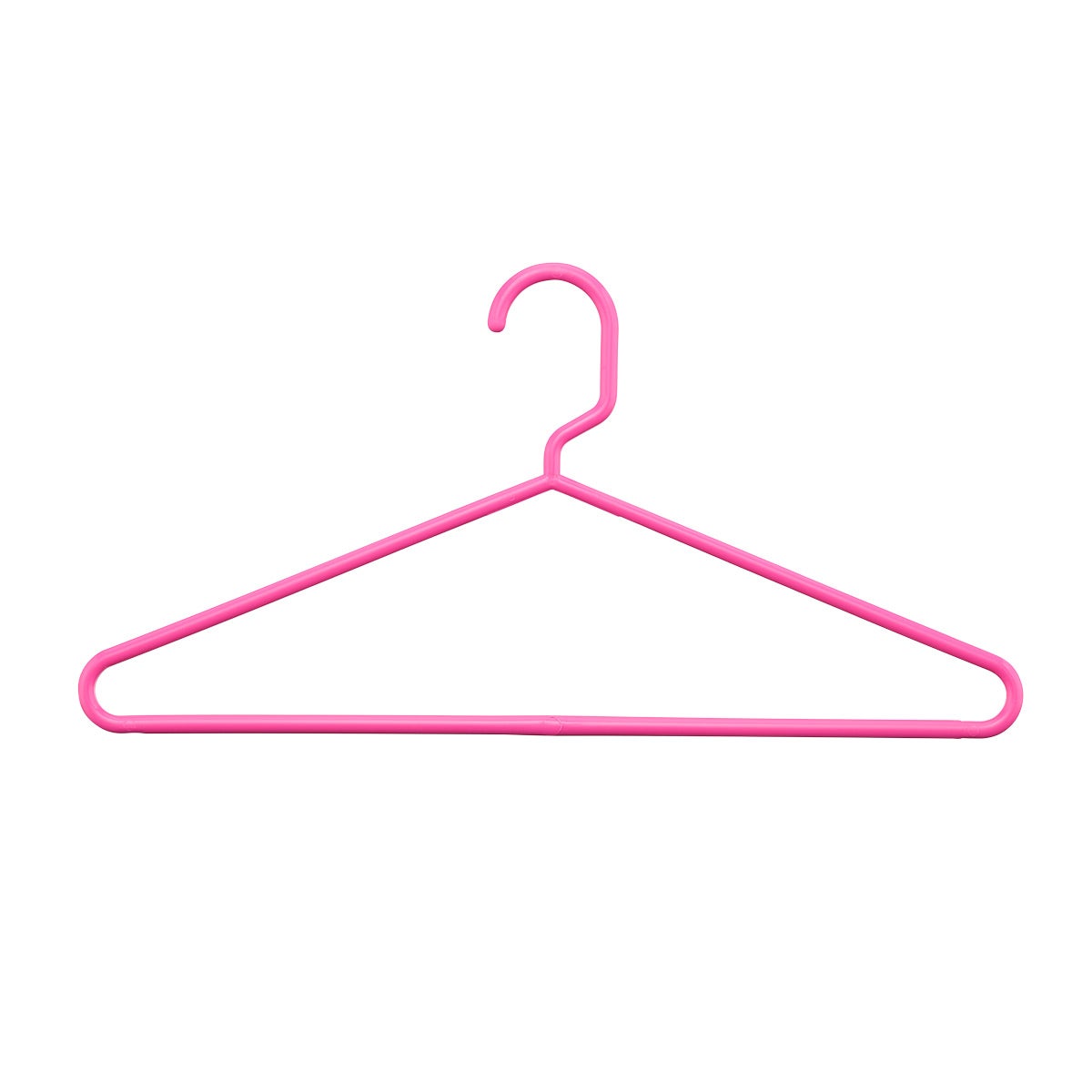 The Container Store Heavy-Duty Tubular Hangers Bright Pink Pkg/36