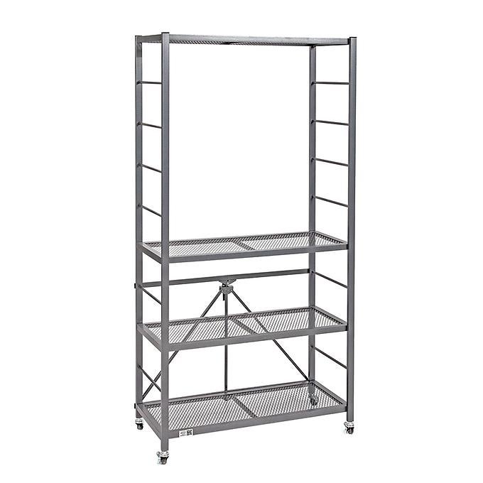 Origami 4-Tier Adjustable Shelf Rack | The Container Store