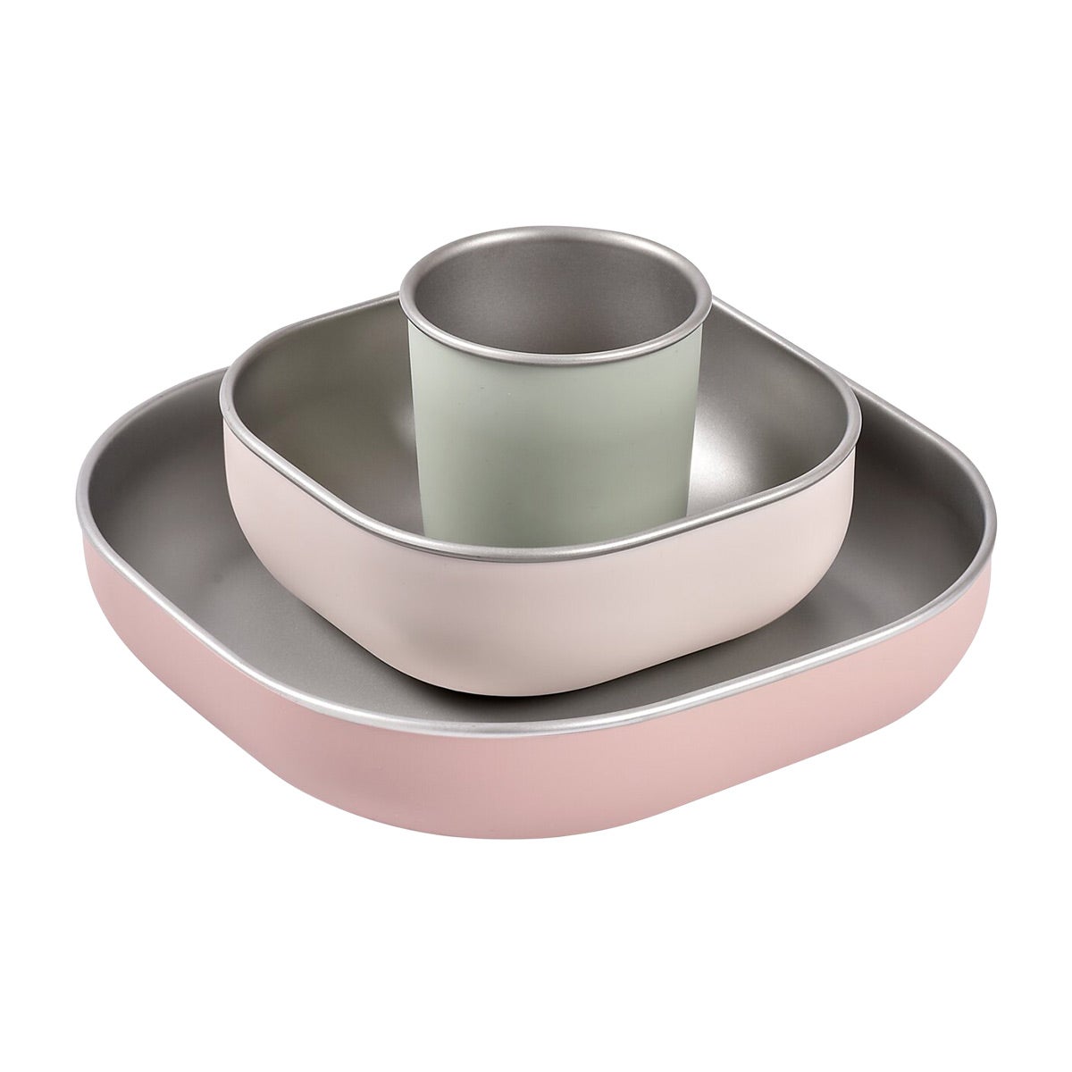 BEABA Stainless Steel Meal Set Cotton Candy