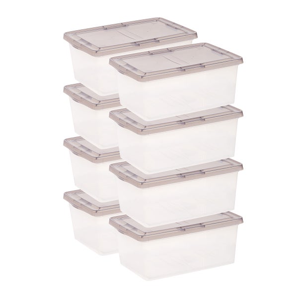 Iris 17 qt Non-Latching Box Pkg/8