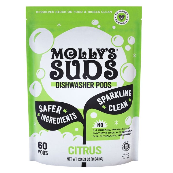 Molly's Suds Dishwasher Detergent Pods Pkg/60