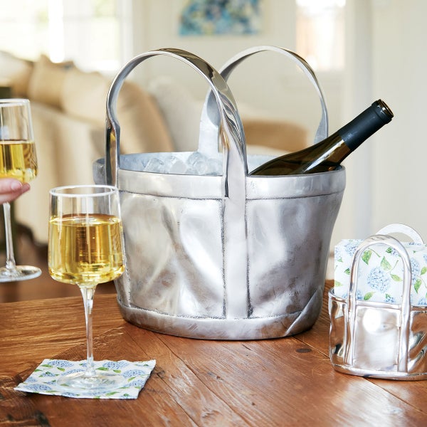 Mariposa Wine Bucket Tote Bag