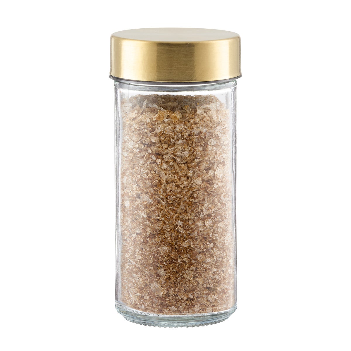 The Container Store 3 oz. Round Glass Spice Jar Gold