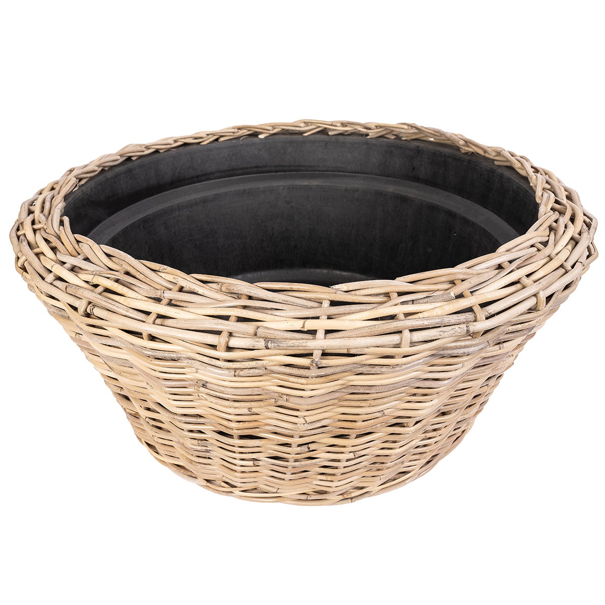 Saboga Home Round Cone Planter Natural