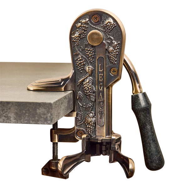 Wine Enthusiast Legacy Corkscrew with Black Marble Handle