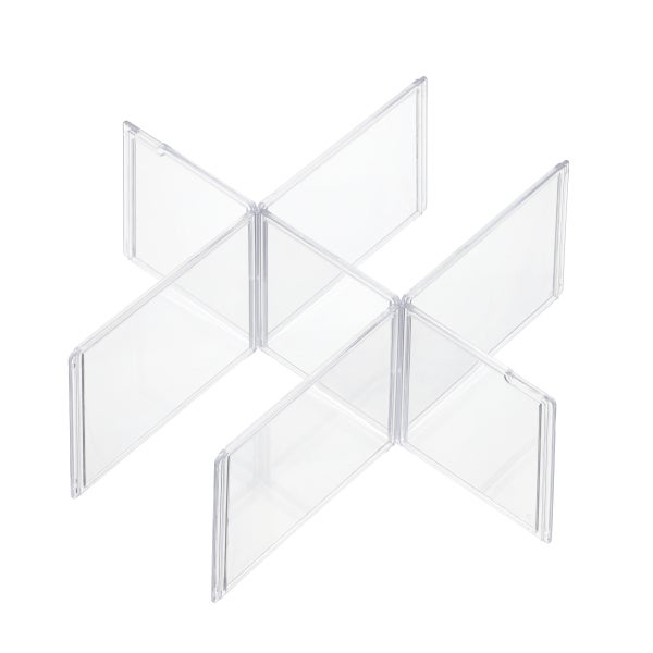 The Container Store Clearline Small Drawer Dividers Clear