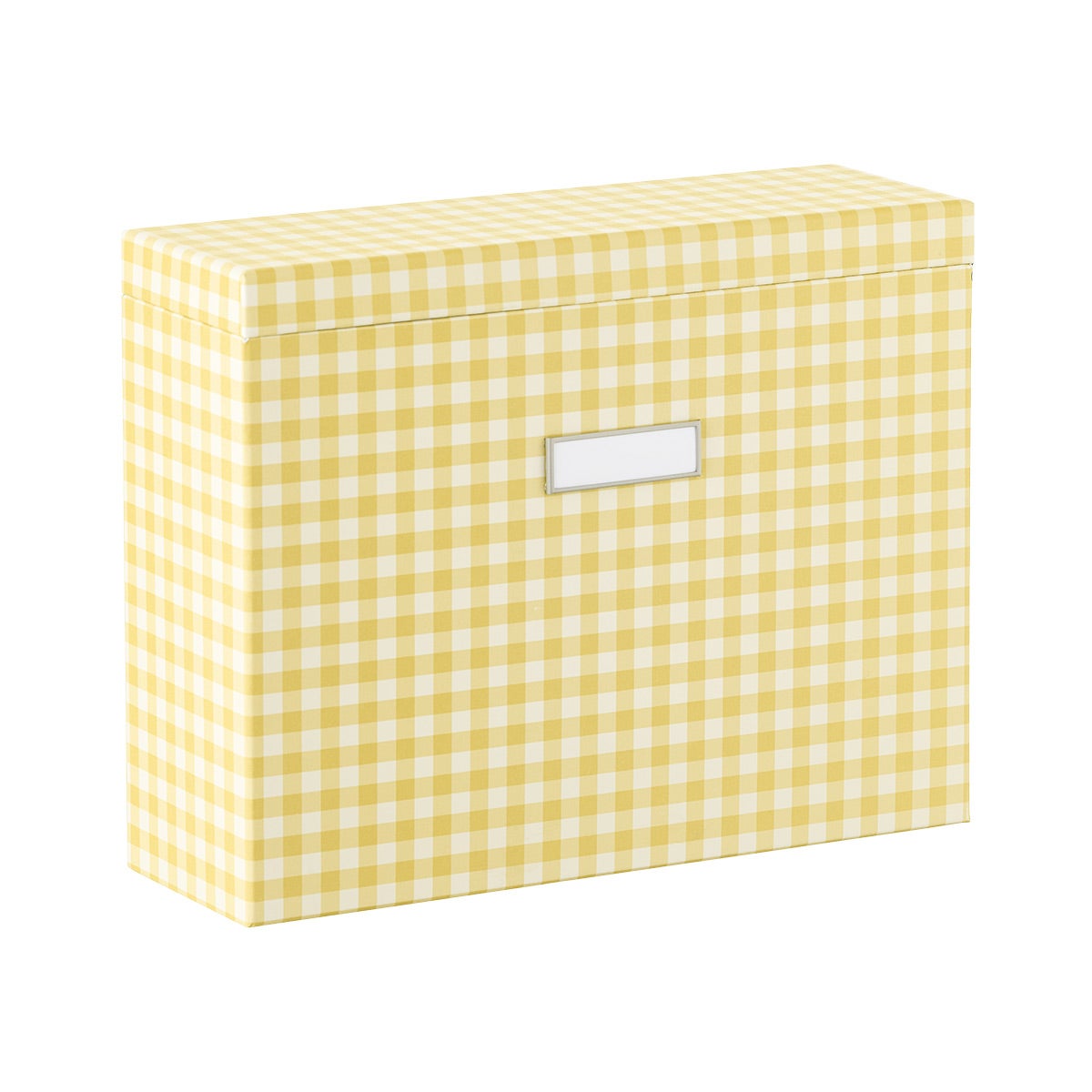 Bigso Flat Lidded File Box Gingham