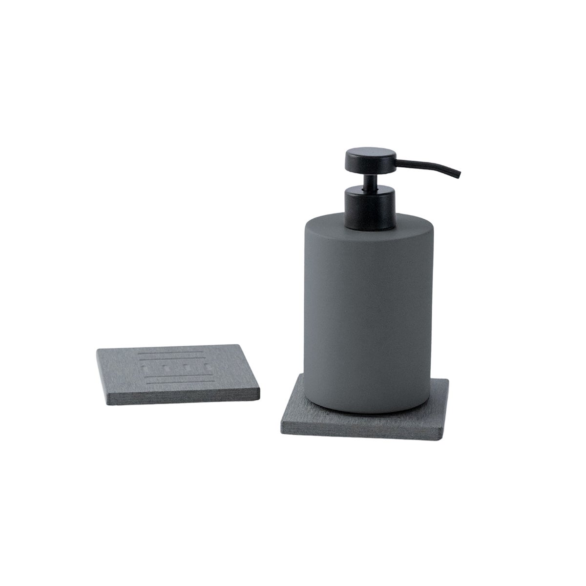 Dorai Soap Dispenser + Caddy Ash Pkg/2