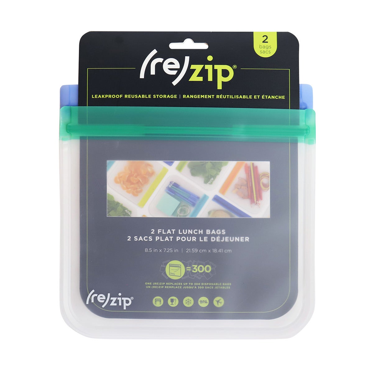 Re-Zip Reusable Sandwich Bag Pkg/2