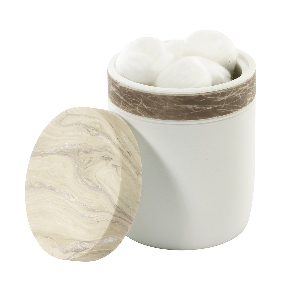 ハットBOX風オブジェ2個set(White)    ハンドメイド雑貨 IZOD Tidal Jar | The Container Store