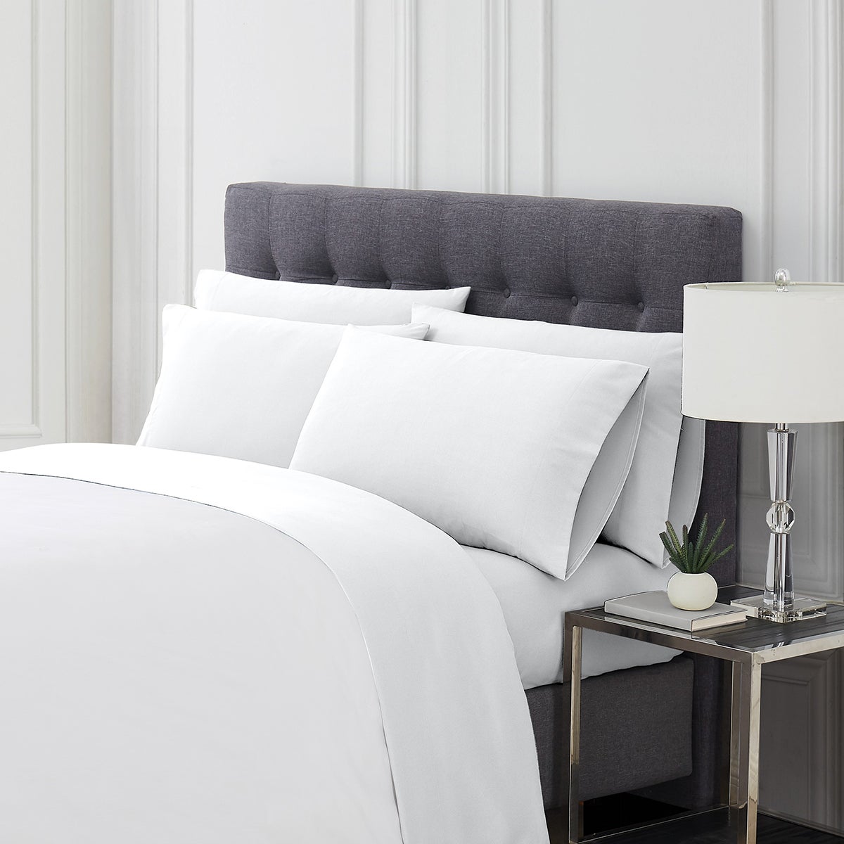 Vince Camuto QUEEN 6-Pc. Sheet Set White