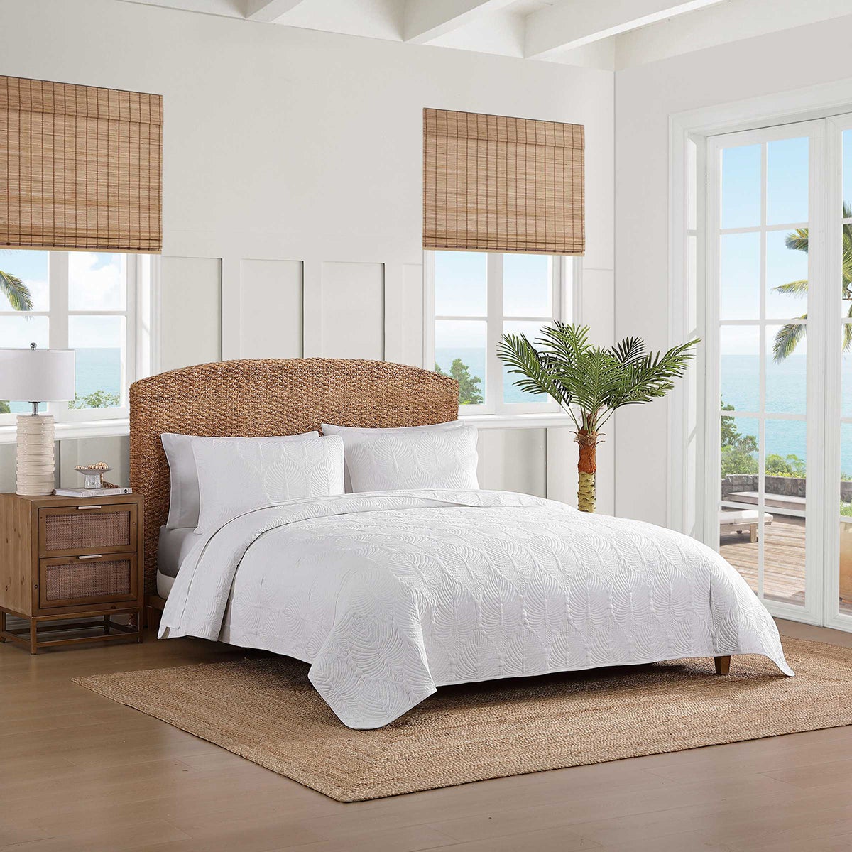 Tommy Bahama Full/Queen 3-Pc. Quilt Set White