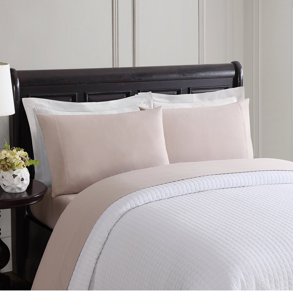 London Fog Twin 4-Pc. Microfiber Sheet Set Tan