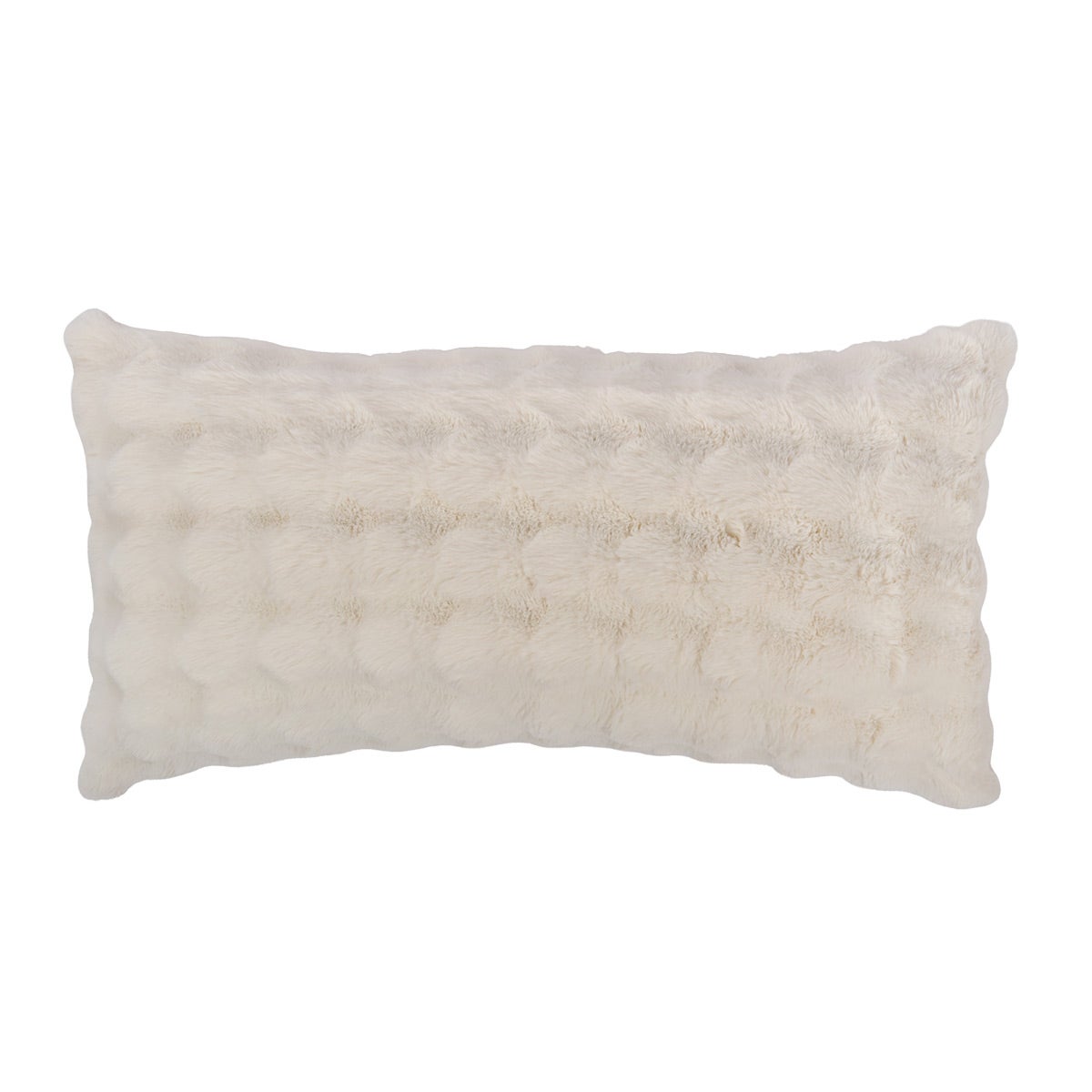 Bubble Fur Body Pillow Ivory