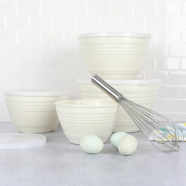 Martha Stewart 8-Piece Hoyt Mixing Bowl Set with Lids