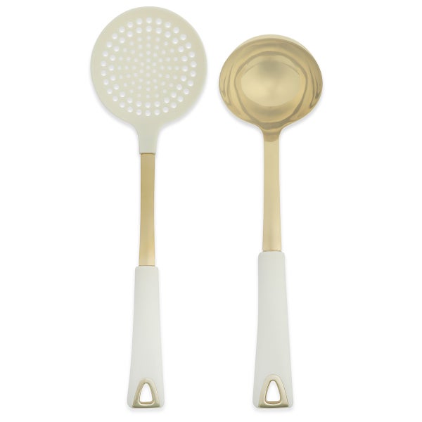 Martha Stewart 2-Piece Lockton Skimmer & Ladle Set