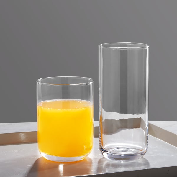Gibson Emory Tumbler DOF Glasses Clear Set of 16