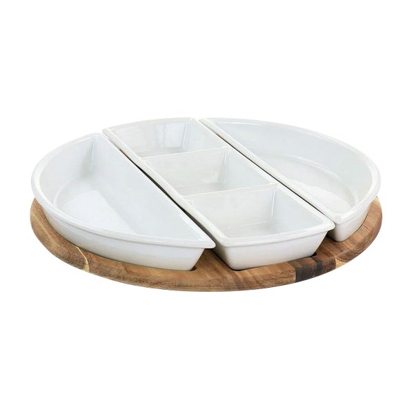 Gibsn Round 4-Piece Tidbit Dishes Set