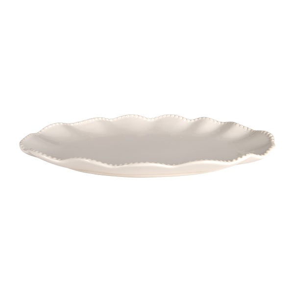 Wavy Beaded Serving Platter