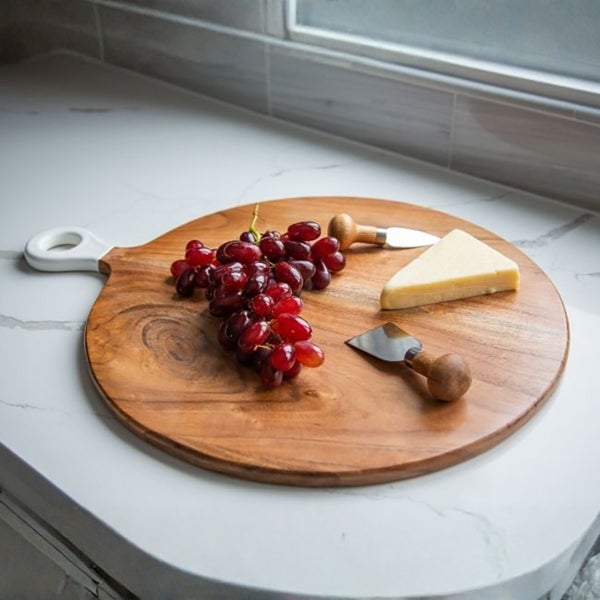Round Acacia Wood Board