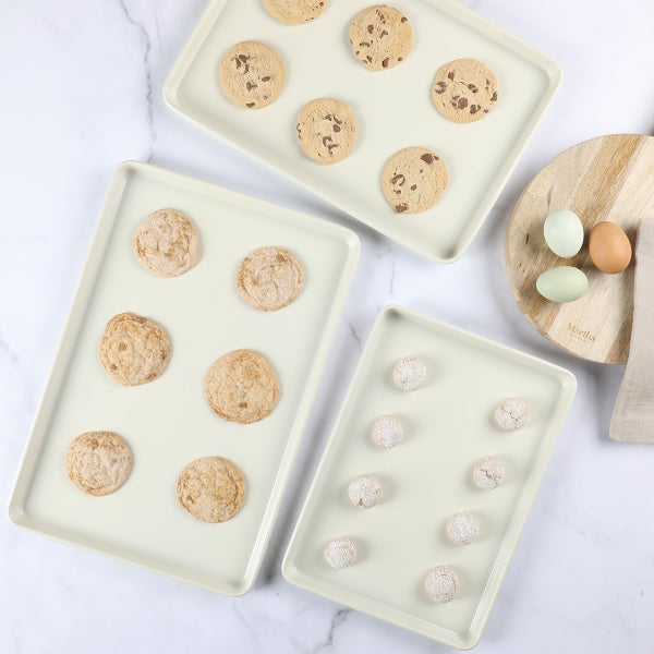 Martha Stewart Non-Stick Steel Cookie Sheet Set of 3