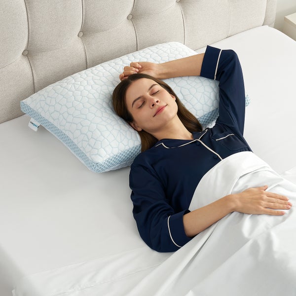Sleep Renew Memory Foam Cling Bed Pillow