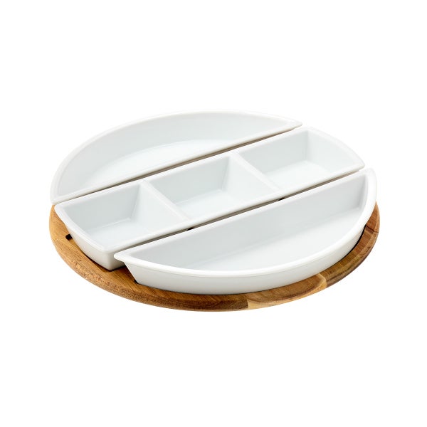 Gibson Round Tidbit Dishes Set