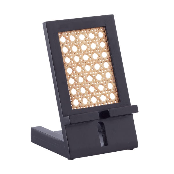 Artisan Rattan Cane Phone & Tablet Stand