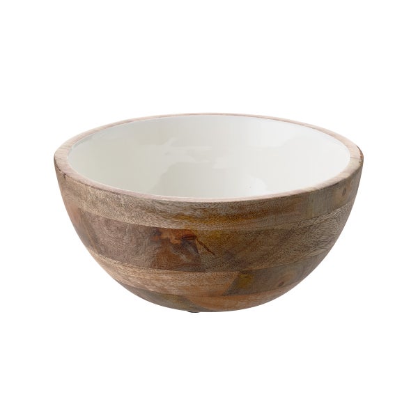 Acacia Wood Deep Serving Bowl