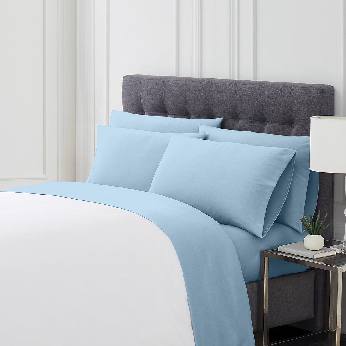 Vince Camuto King 6-Pc. Cooling Sheet Set Blue