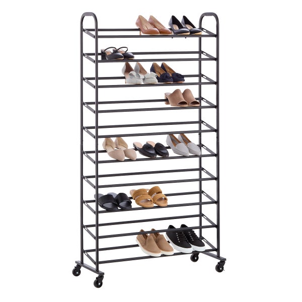 The Container Store 10-Tier Rolling Shoe Rack