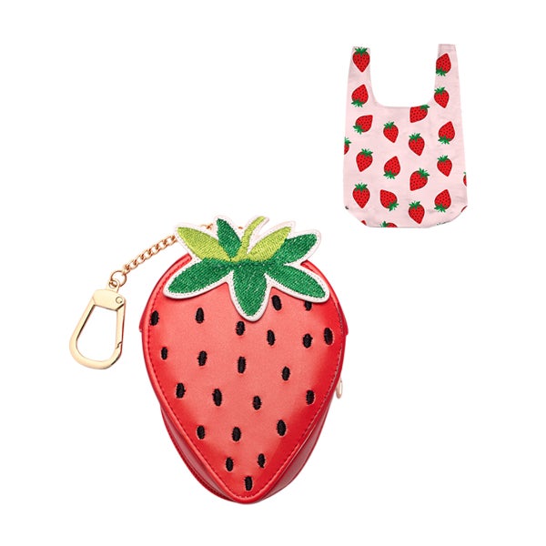 Living Royal Strawberry 2 in 1 Bag Charm