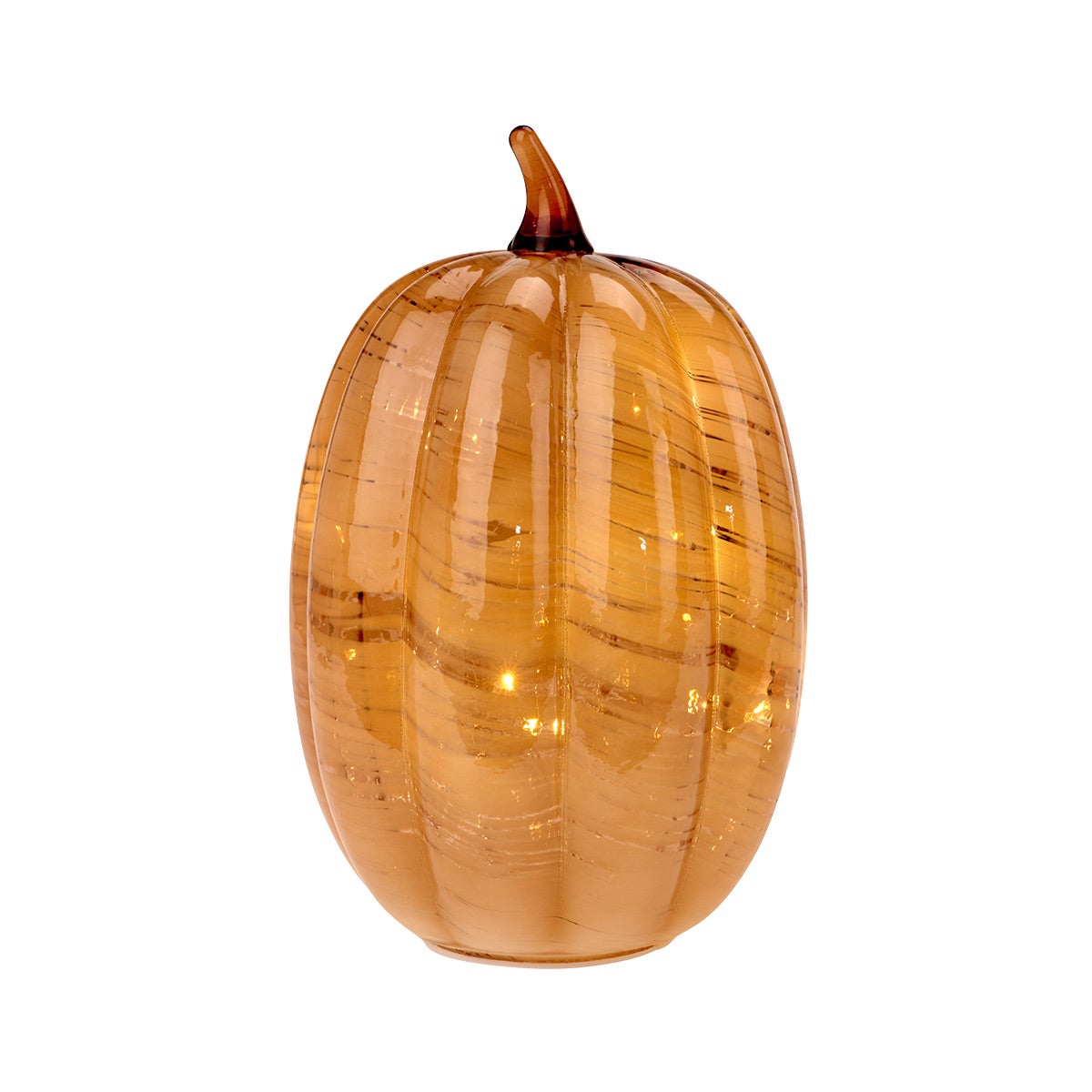 8IN Pmpn Tortoise Led Gls Tall Bronze