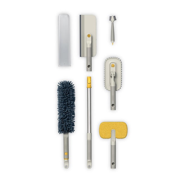Joseph Joseph CleanTech 6-Piece Deep Cleaning Set with Extensions Pole