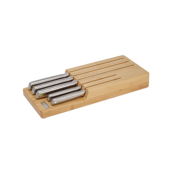 Joseph Joseph Elevate Steel Knives with Bamboo Knife Block Set