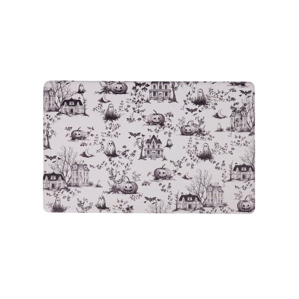 Spooky Toile Halloween Kitchen Mat