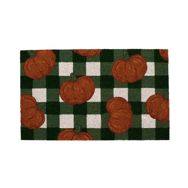 Buffalo Check Toss Pumpkins Doormat