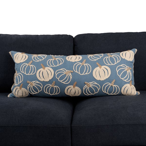 Corded Pumpkins Lumbar Pillow