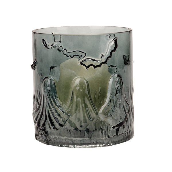 Etched Glass Halloween Hurricane | The Container Store