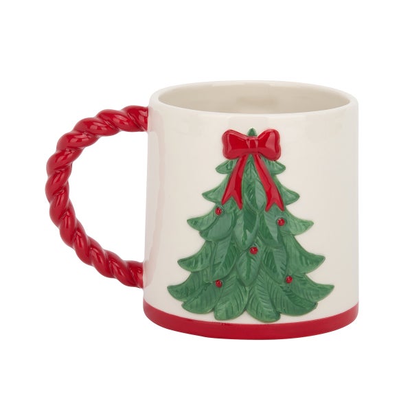 Christmas Tree Rope Handle Mug