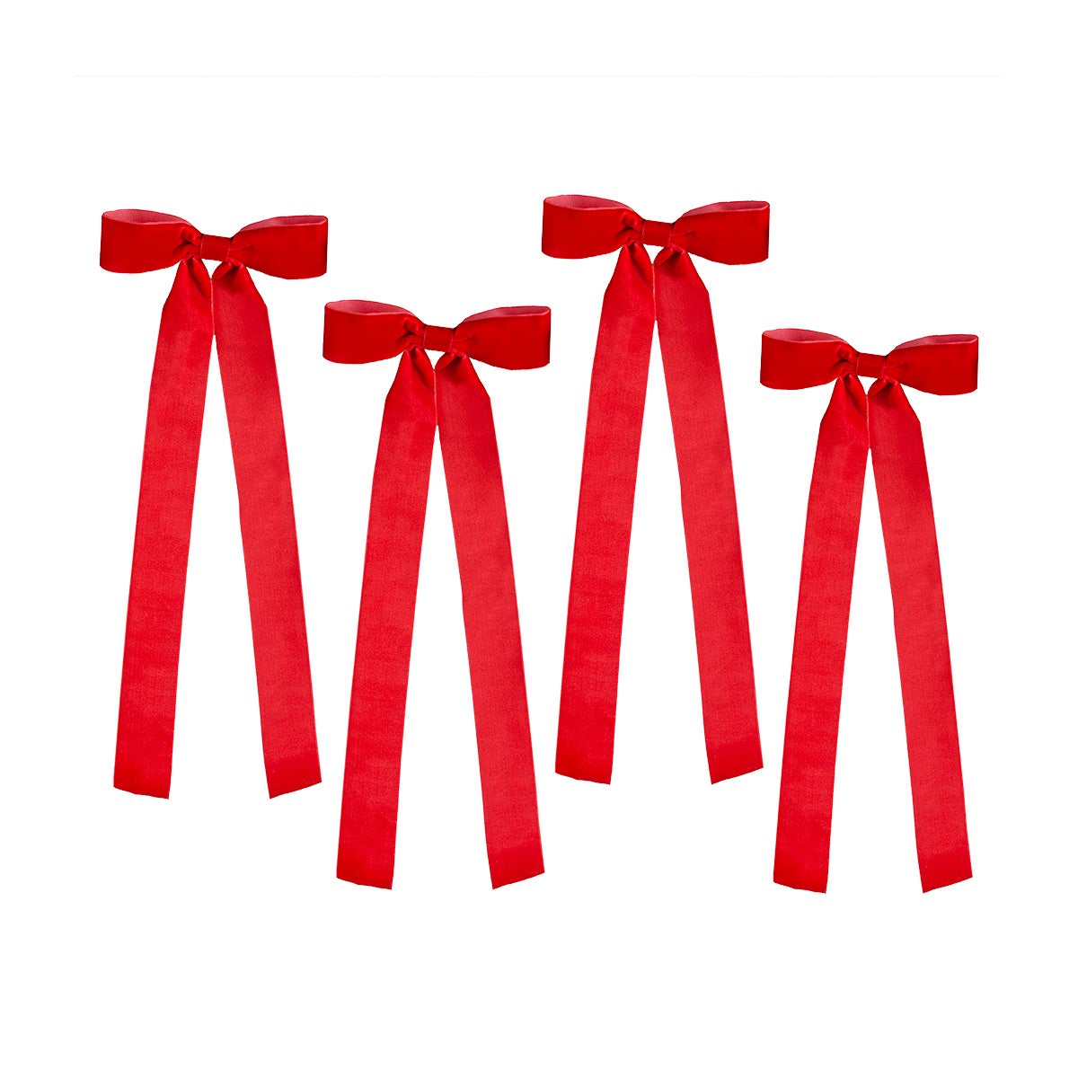 13IN ORN BOW Red/Burgundy