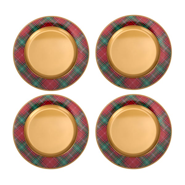 Plaid Charger Set of 4