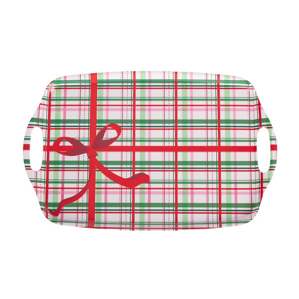 Melamine Plaid Platter