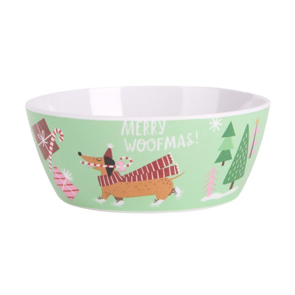 Santa Paws Melamine Bowl