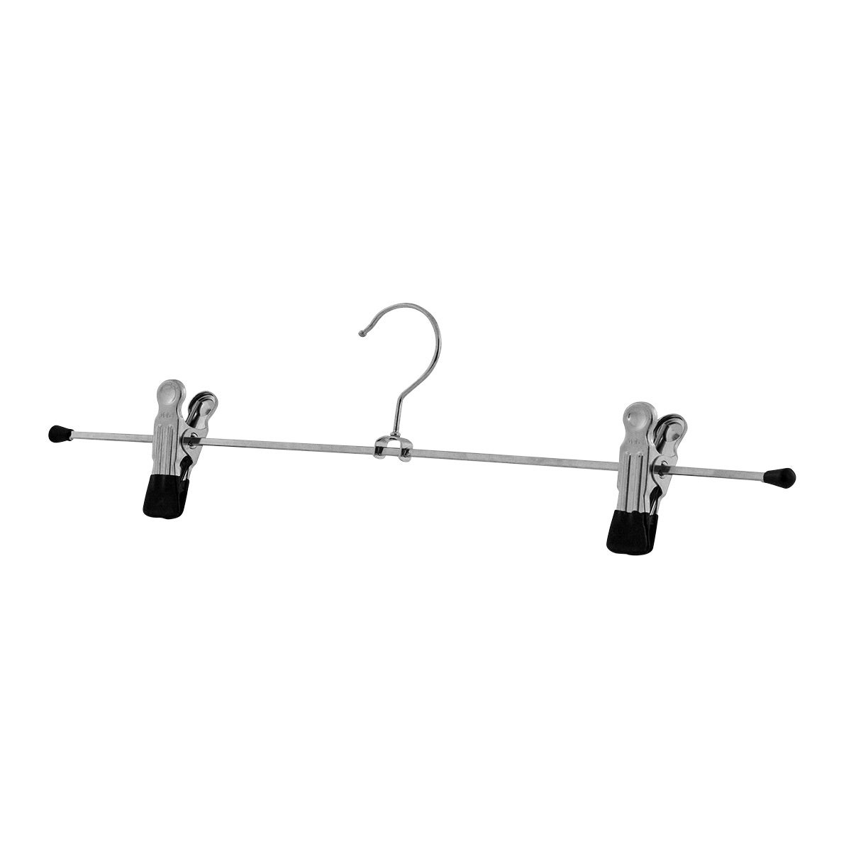 MAWA Series K40/DG German Non-Slip Steel Hanger, Black Set of 18