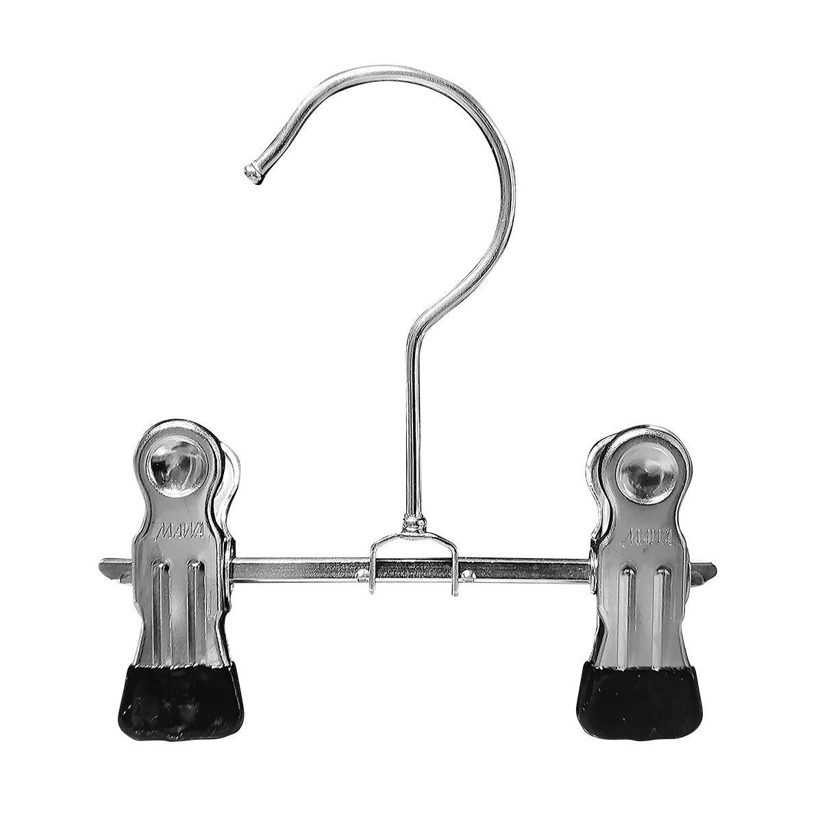 MAWA Series K11/D German Non-Slip Steel Hanger Black Set of 25