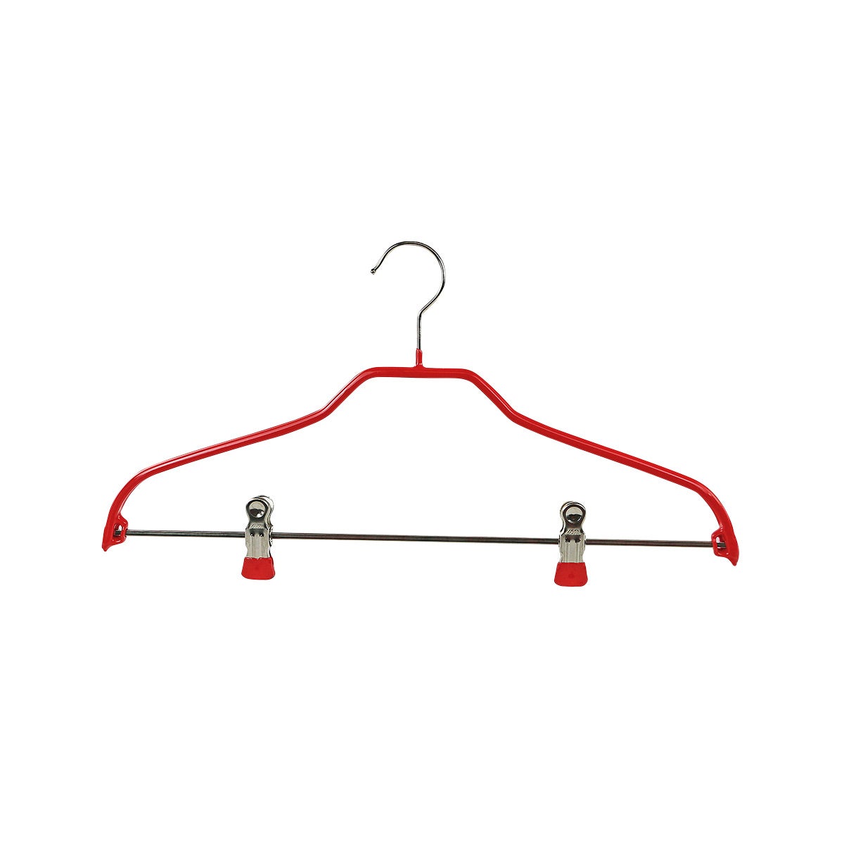 MAWA Style 40FK German Non-Slip Steel Hanger Red Set of 5